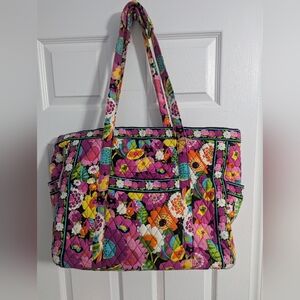 Vera Bradley Pink Floral Quilted Tote